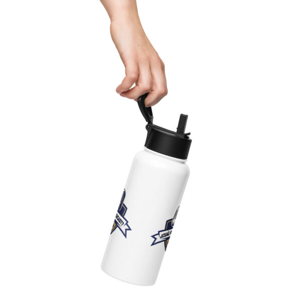 Stainless steel water bottle with a straw lid - Image 13