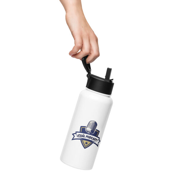 Stainless steel water bottle with a straw lid - Image 15