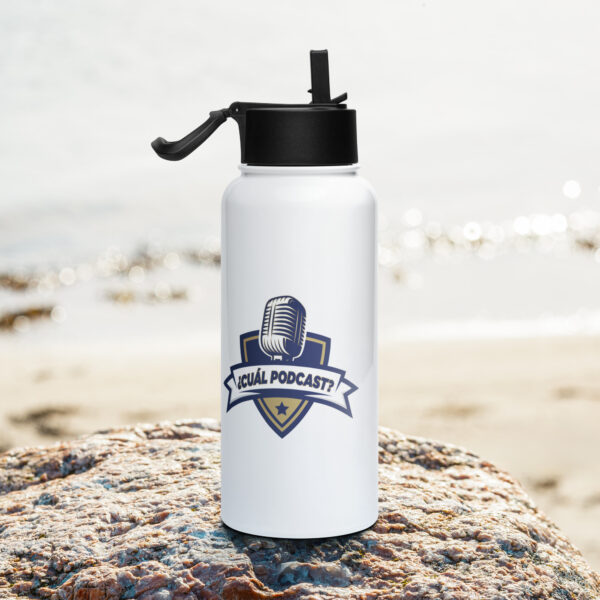 Stainless steel water bottle with a straw lid - Image 10